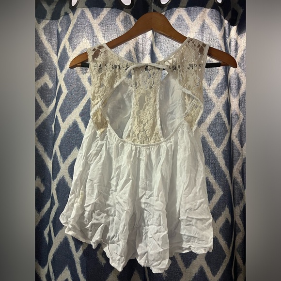 Vintage Havana Cream Tank Blouse Size 1XLarge FITS LIKE MEDIUM - Picture 5 of 5